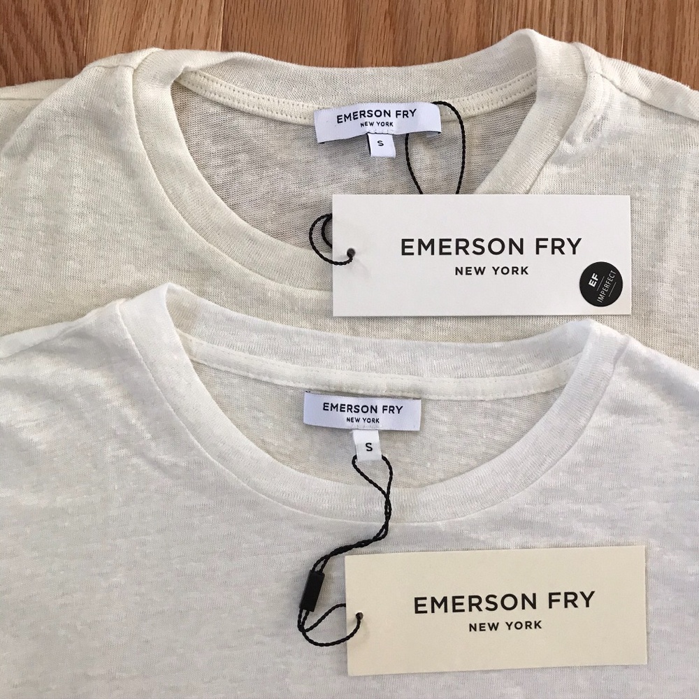 2 Emerson Fry Luxe Long Sleeve Tees - Hemp & Linen